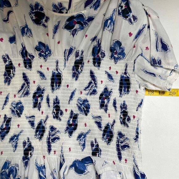 Baum und Pferdgarten Mynowa Top Womens 44 US 14 Floral Print Smocked Cotton‎ - Picture 13 of 14